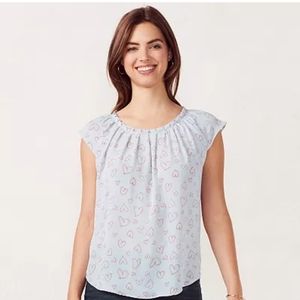 Lauren Conrad Pleated Top